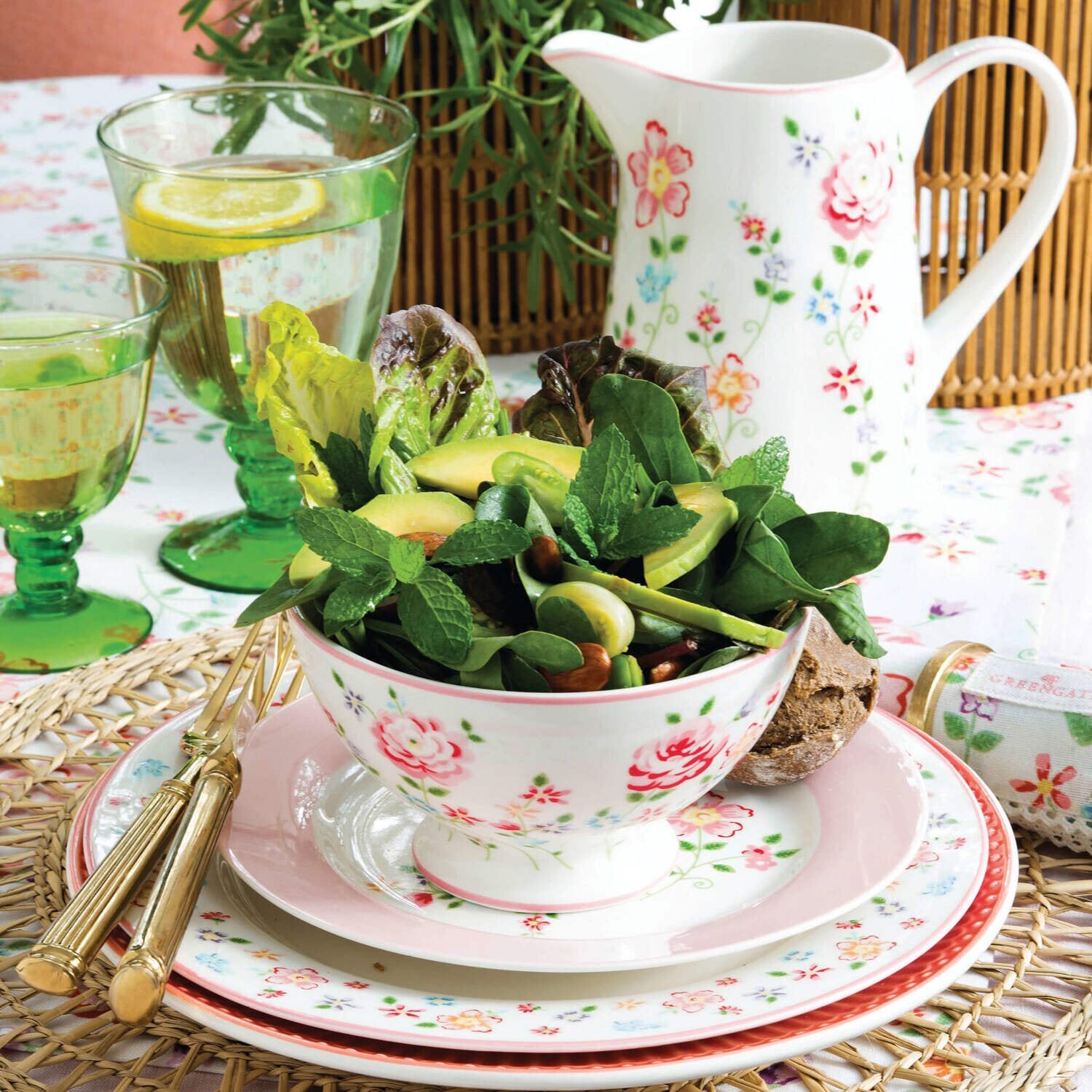 Papierservietten "Columbine" - Groß (White) GreenGate