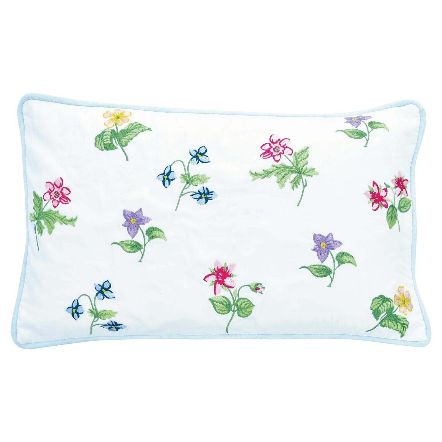 Kissenbezug mit Stickerei "Karolina" - 30x50 cm (White) GreenGate