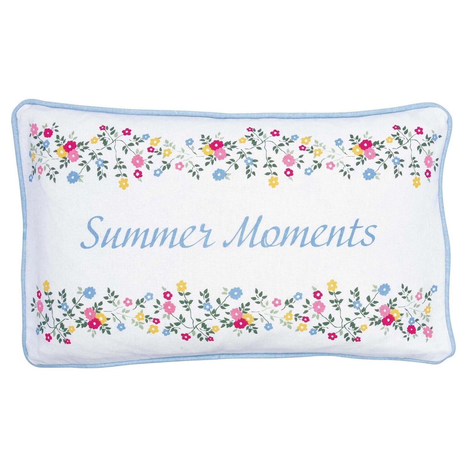 Kissenbezug mit Print "Summer Moments" - 30x50 cm (White) GreenGate