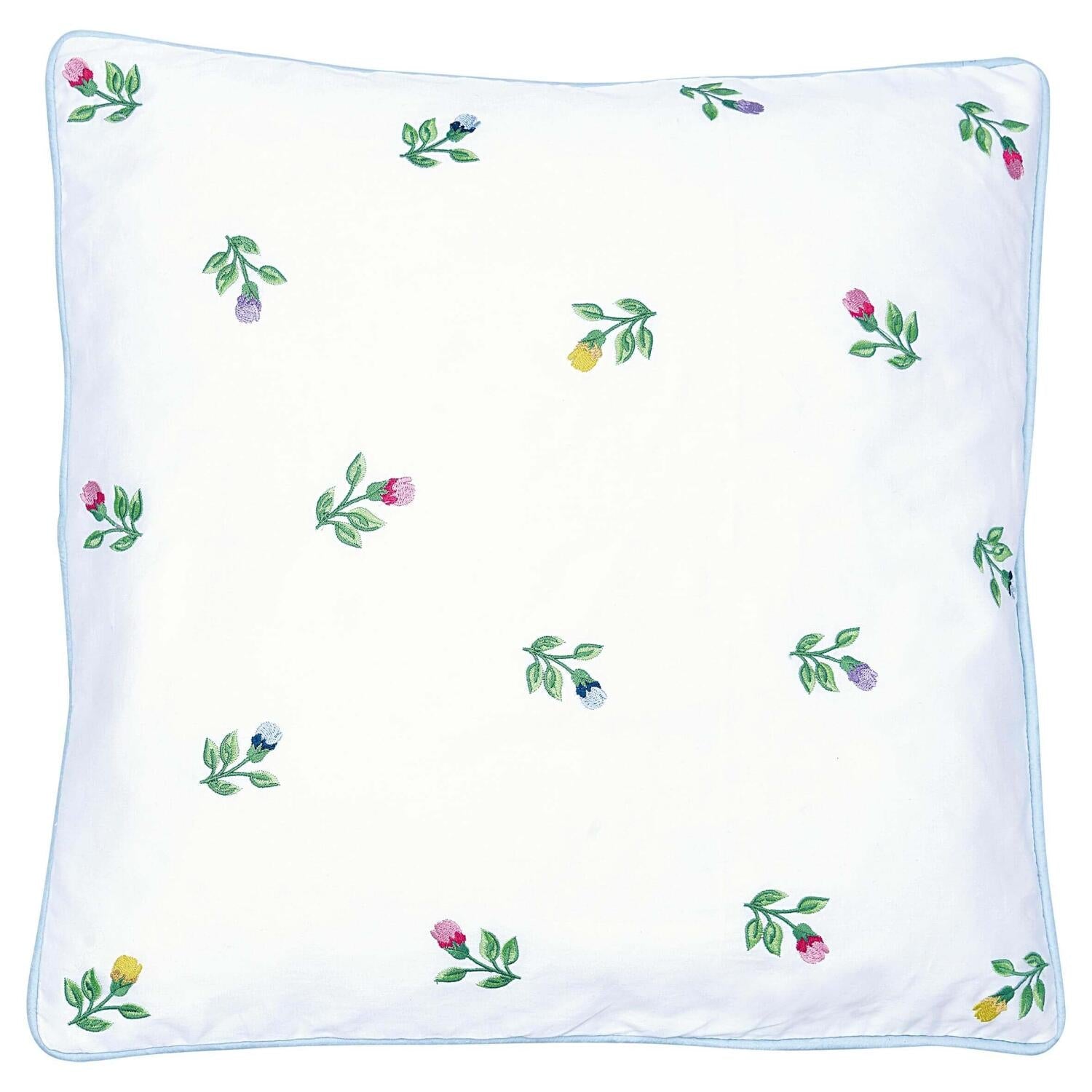 Kissenbezug mit Stickerei "Gaya" - 40x40 cm (White) GreenGate