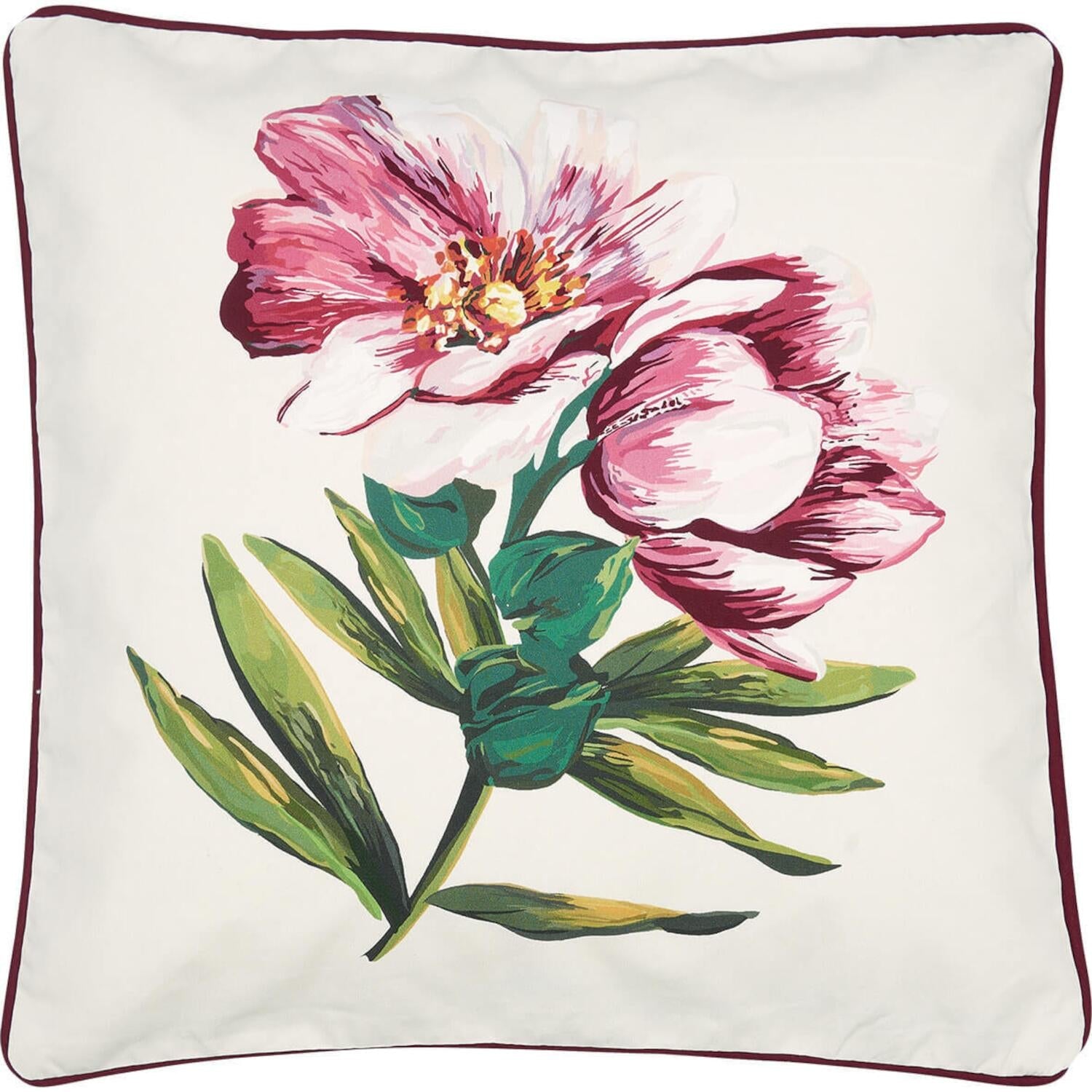 Kissenhülle mit Print "Barbette" - 40x40 cm (White) GreenGate