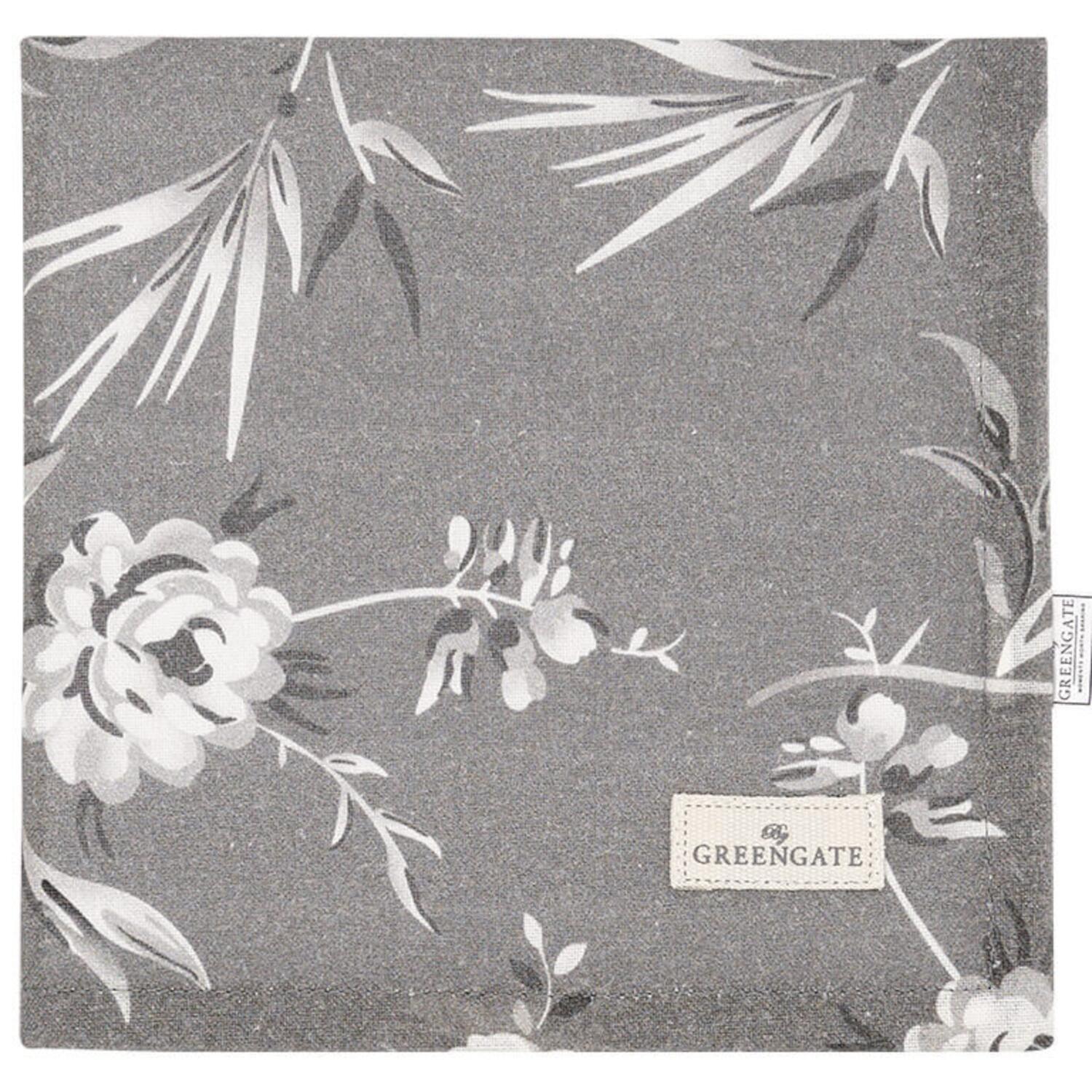 Stoffserviette "Aslaug" (Dunkelgrau) GreenGate