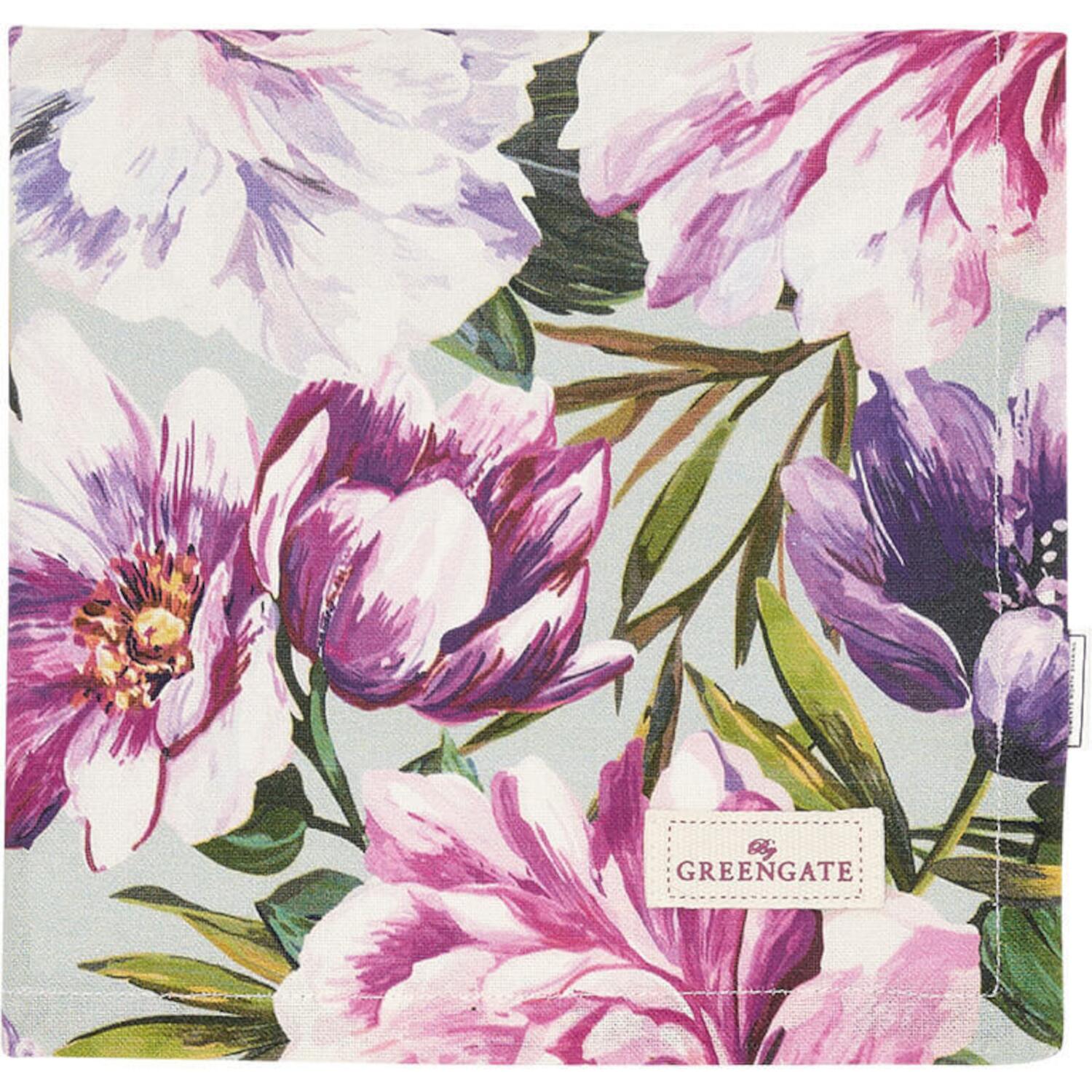 Stoffserviette "Barbette" - 40x40 cm (Pale Grey) GreenGate