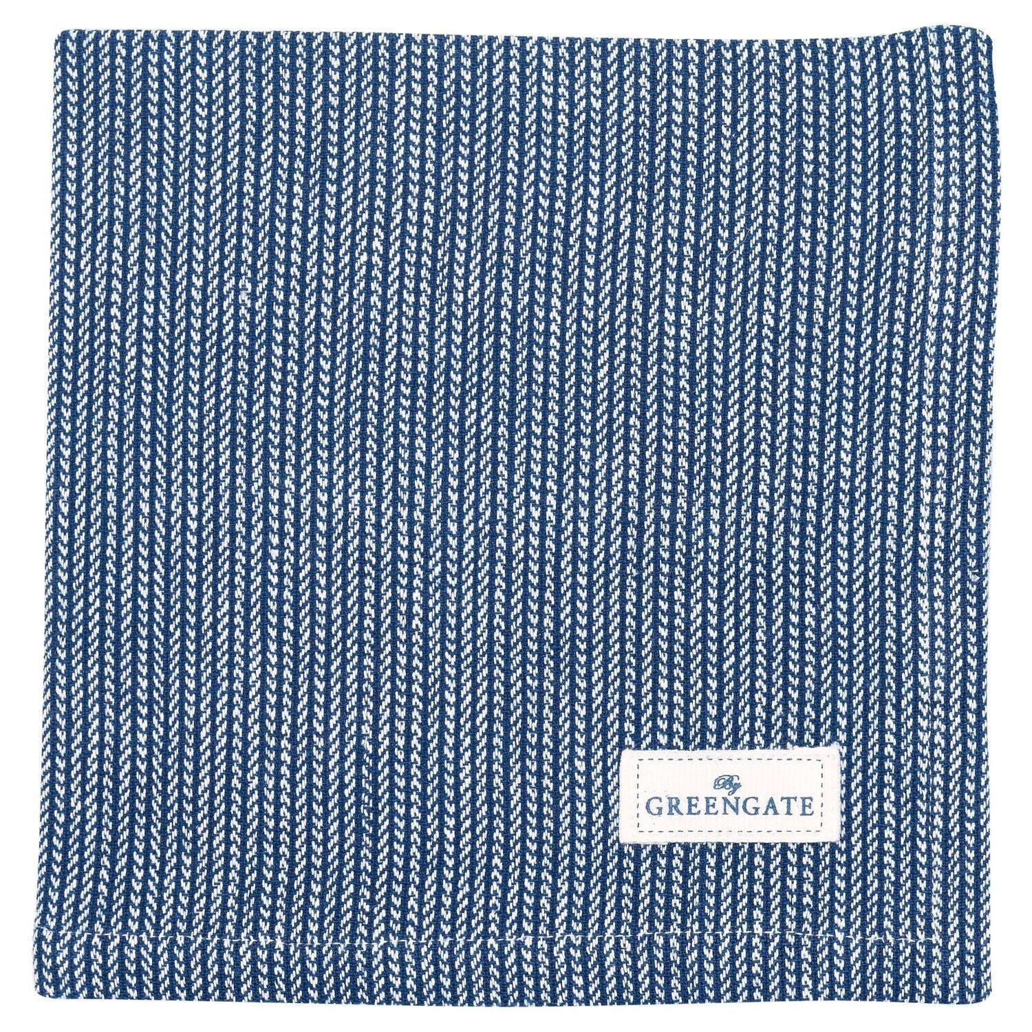 Stoffserviette "Alicia" - 40x40 cm (Dark Blue) GreenGate