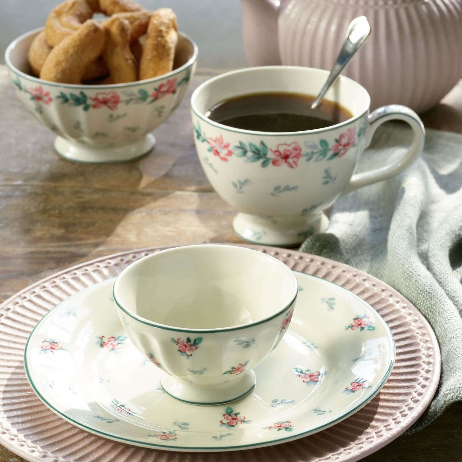 Frühstücksteller "Alice" - 23 cm (Vintage Rose) GreenGate