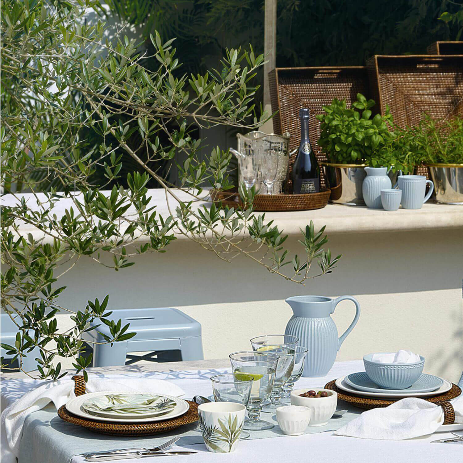 Tischläufer - 140x45 cm (Ice Blue) GreenGate