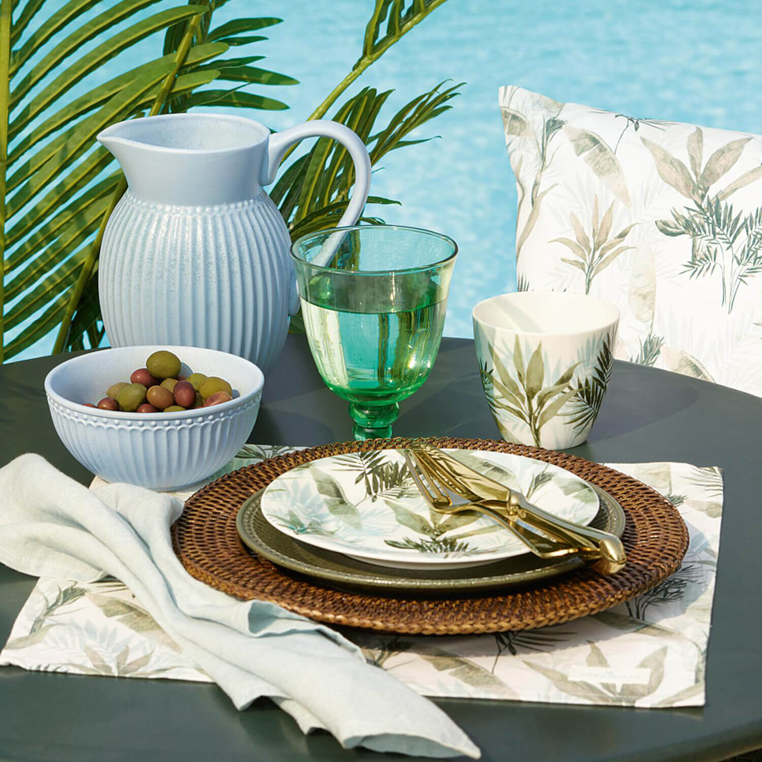 Tischläufer "Eira" - 140x45 cm (Weiß) GreenGate