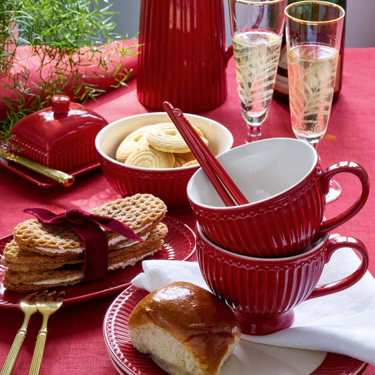 Butterdose "Alice" - Medium (Claret Red) GreenGate