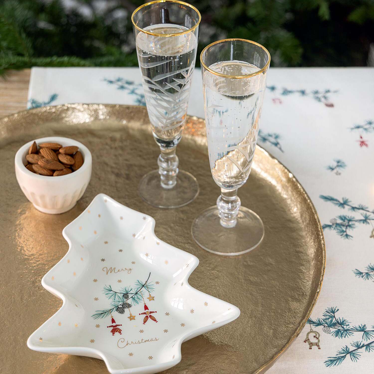 Tischläufer "Juana" - 140x45 cm (Weiß) GreenGate