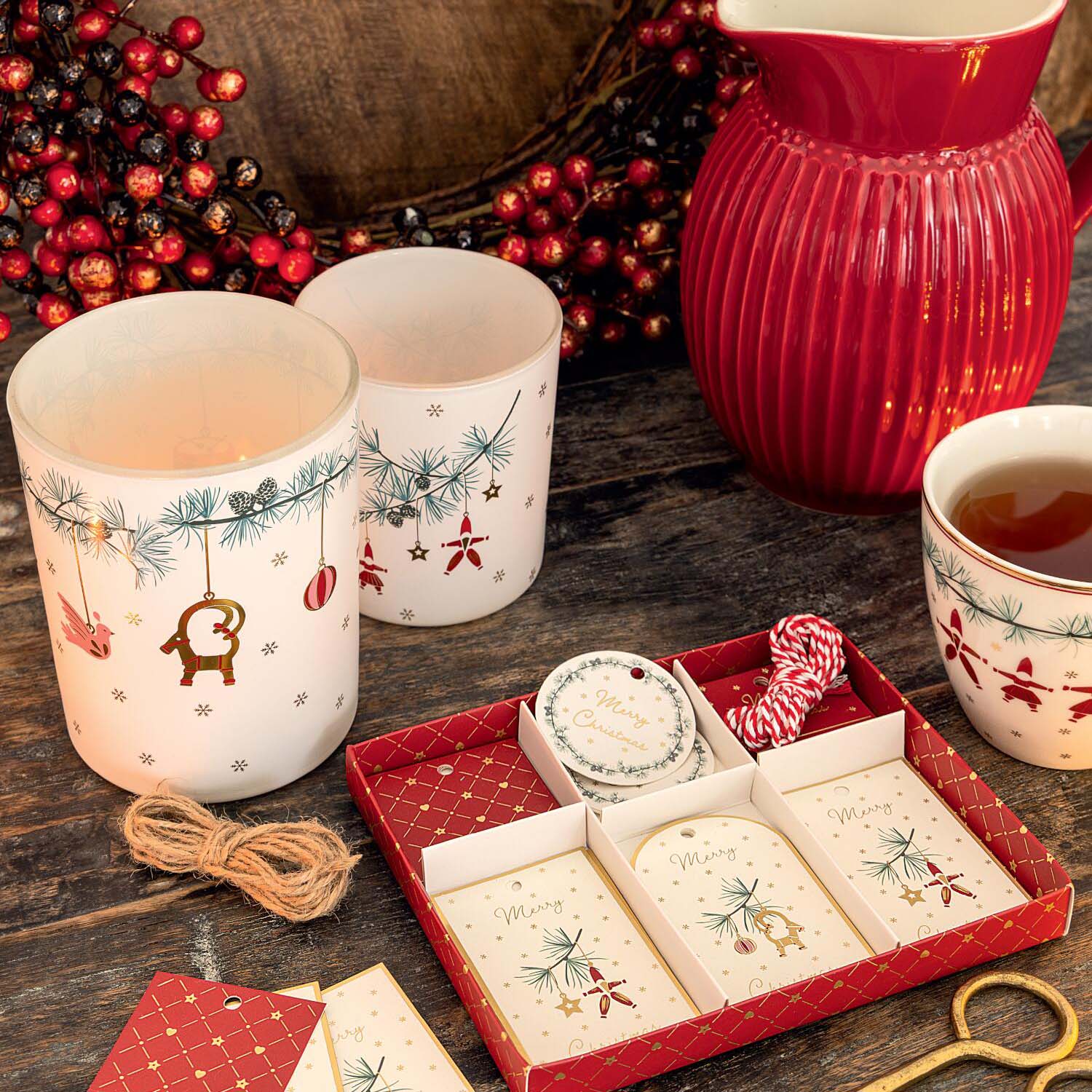 Kerzenhalter "Cindarella Xmas" - XS (Weiß) GreenGate