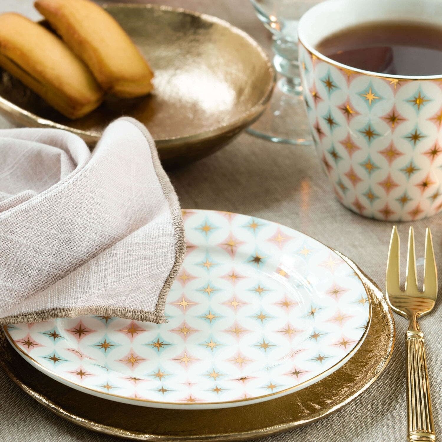 Stoffserviette "Allie" - 40x40 cm (Dusty Rose) GreenGate