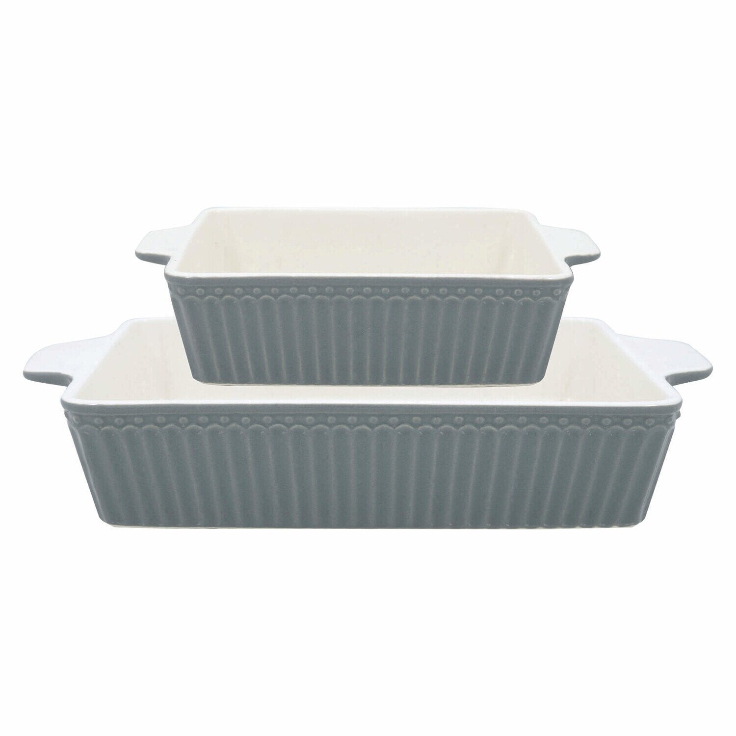 Auflaufformen im 2er-Set "Alice" - Klein (Stone Grey) GreenGate