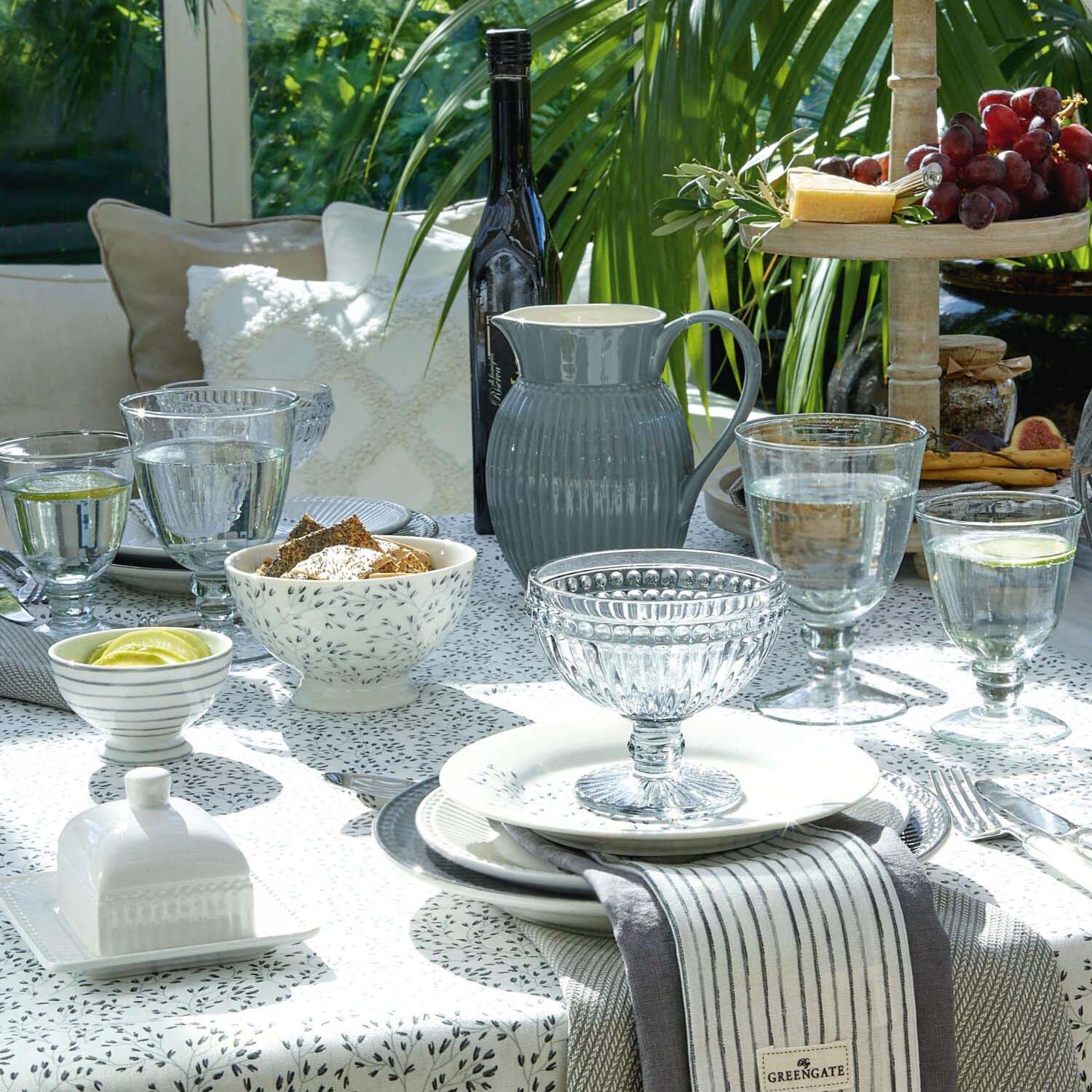 Stoffserviette "Gritt" - 40x40 cm (White) GreenGate