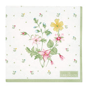 Papierservietten "Fiola" - 25x25 cm (White) GreenGate