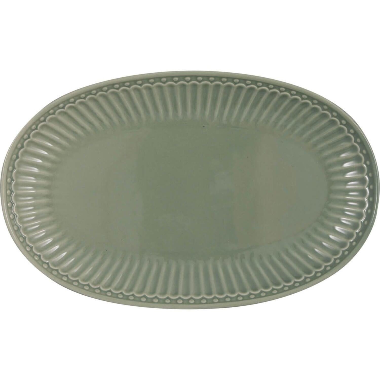 Gebäckteller "Alice" - 23x14,5 cm (Dusty Green) GreenGate