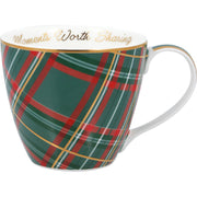 Henkeltasse "Dagmar Check" (Grün) GreenGate