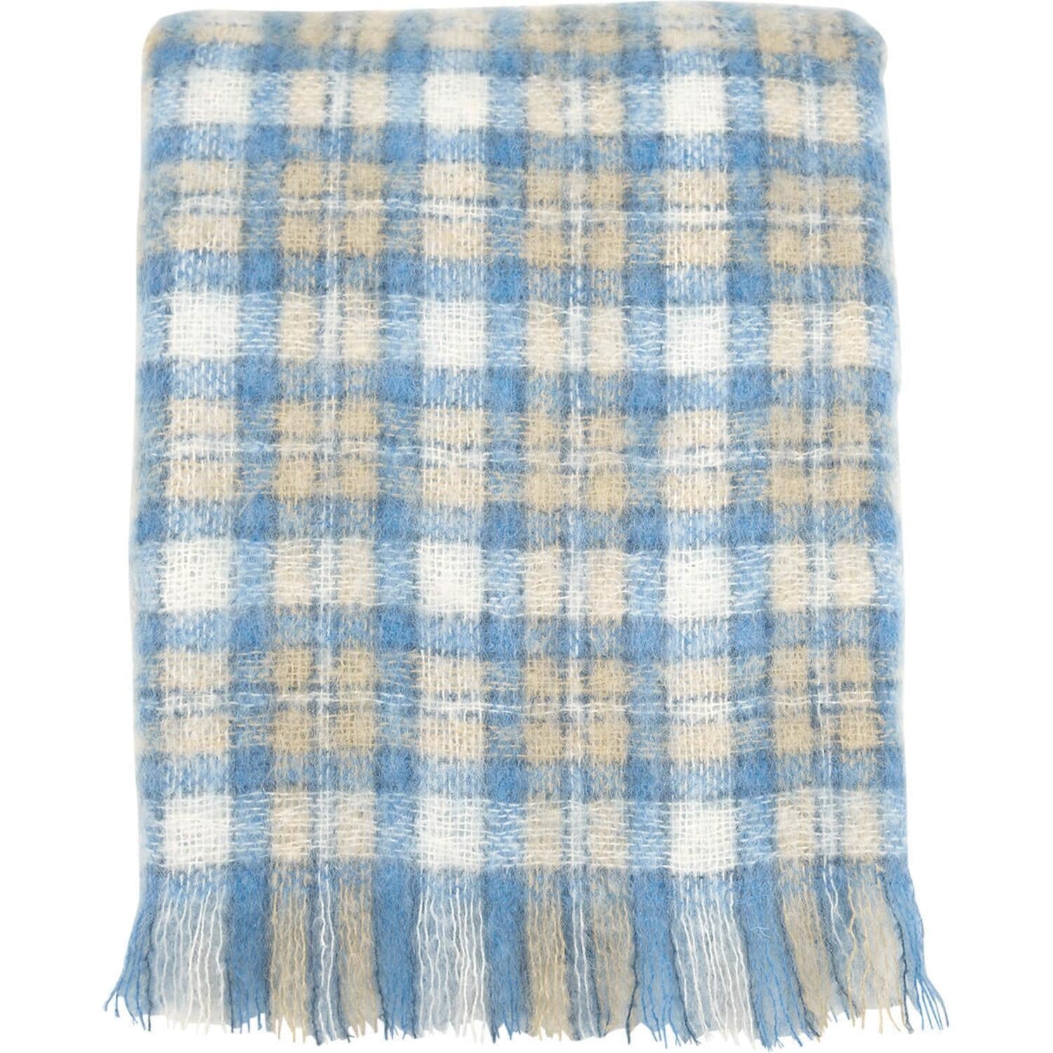 Decke aus Mohairwolle "Uma" - 130x180 cm (Beige) GreenGate