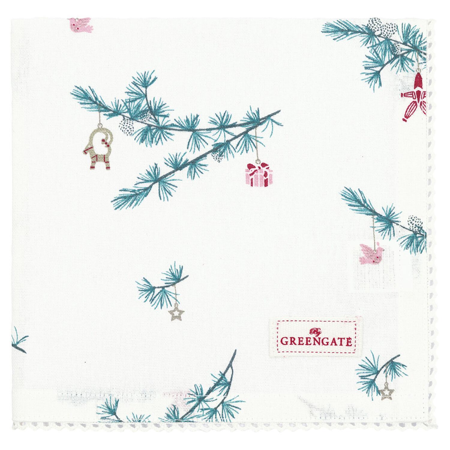 Spitzenserviette "Juana" - 40x40 cm (Weiß) GreenGate