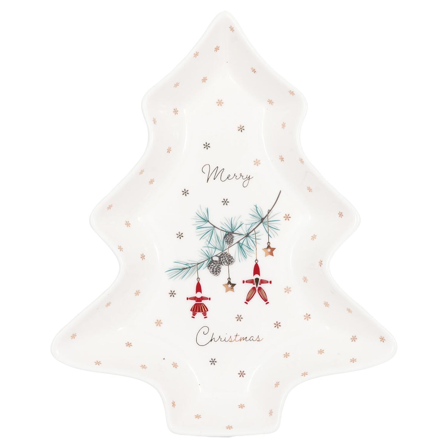 Teller "Tree - Juana" - 22x18 cm (Weiß) GreenGate