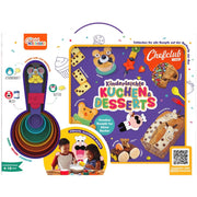 Rezeptbuch & Messbecher im Set "Kinderleichte KUCHEN & DESSERTS"