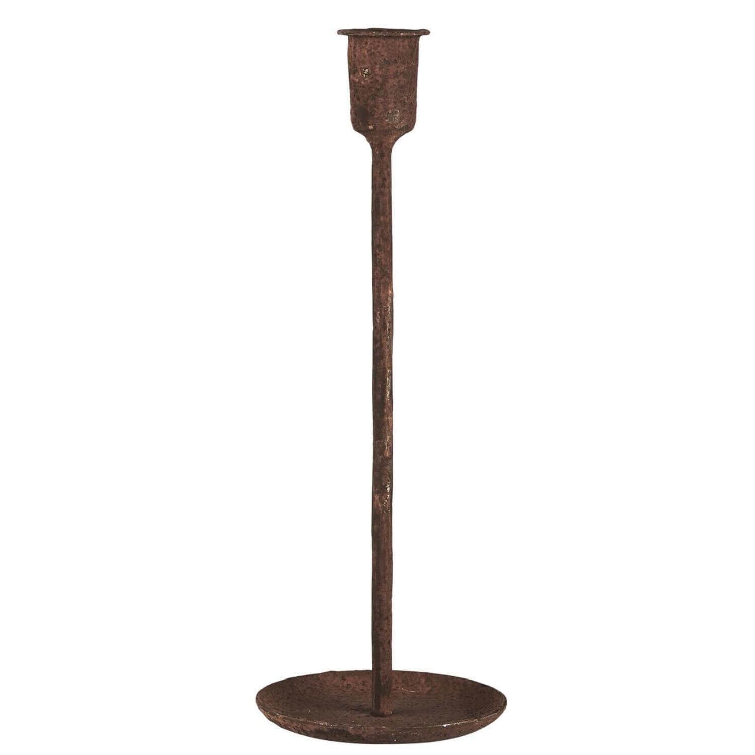Kerzenhalter für Stabkerzen - 10x28,5 cm (Rost) Ib Laursen