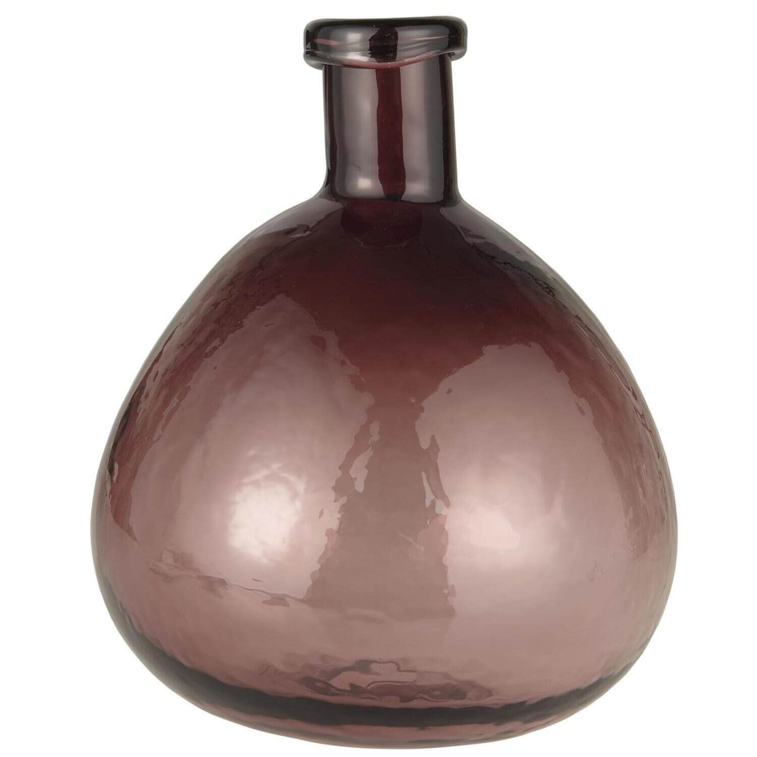 Vase "Glasballon" mundgeblasen - 26cm (Malva/Lila) Ib Laursen