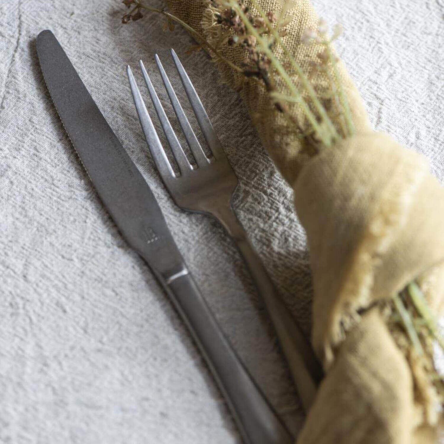 Stoffserviette - doppelt gewebt 40x40 cm (Sahara/Gelb) Ib Laursen