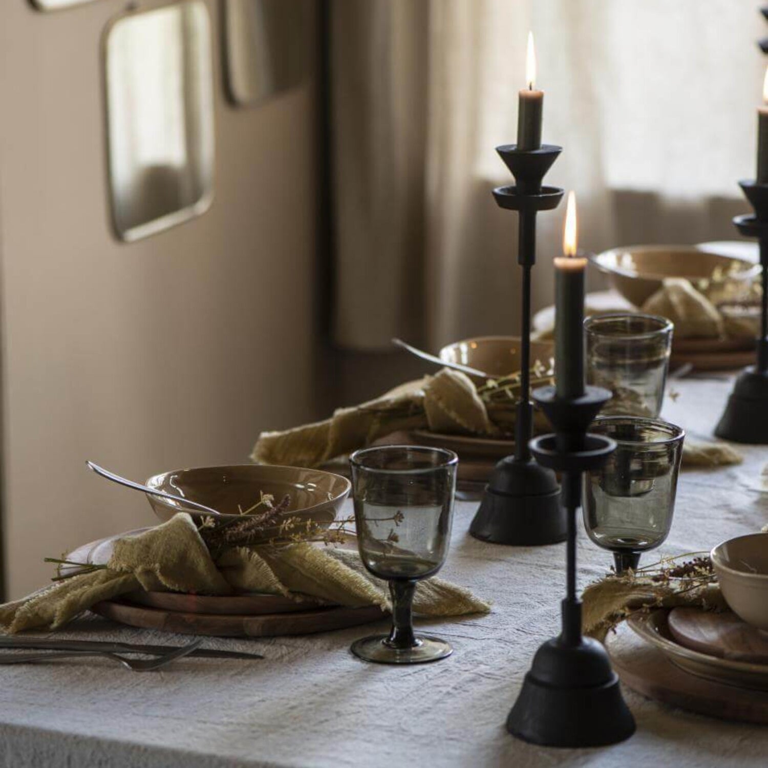 Stoffserviette - doppelt gewebt 40x40 cm (Sahara/Gelb) Ib Laursen