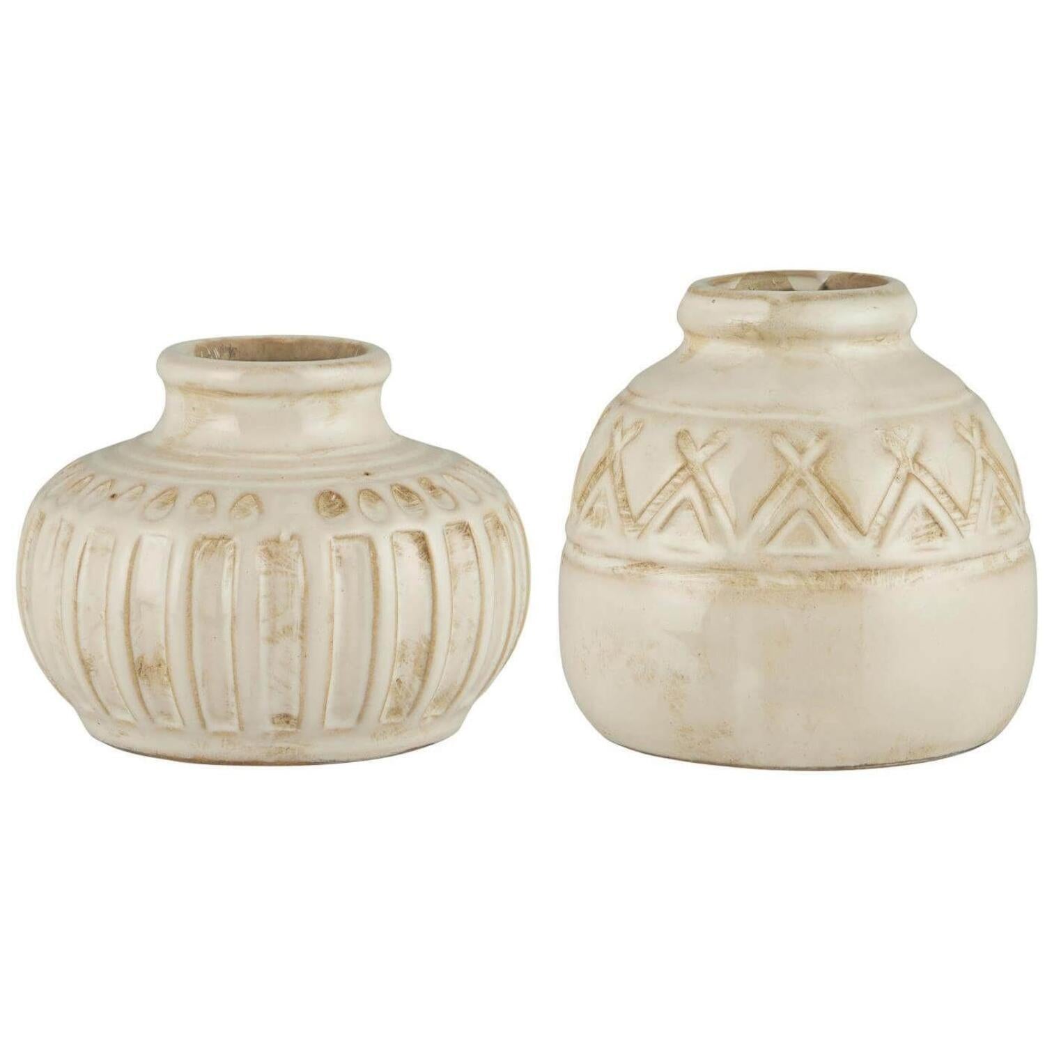 Vase "Lea" im 2er-Set (Creme) Ib Laursen