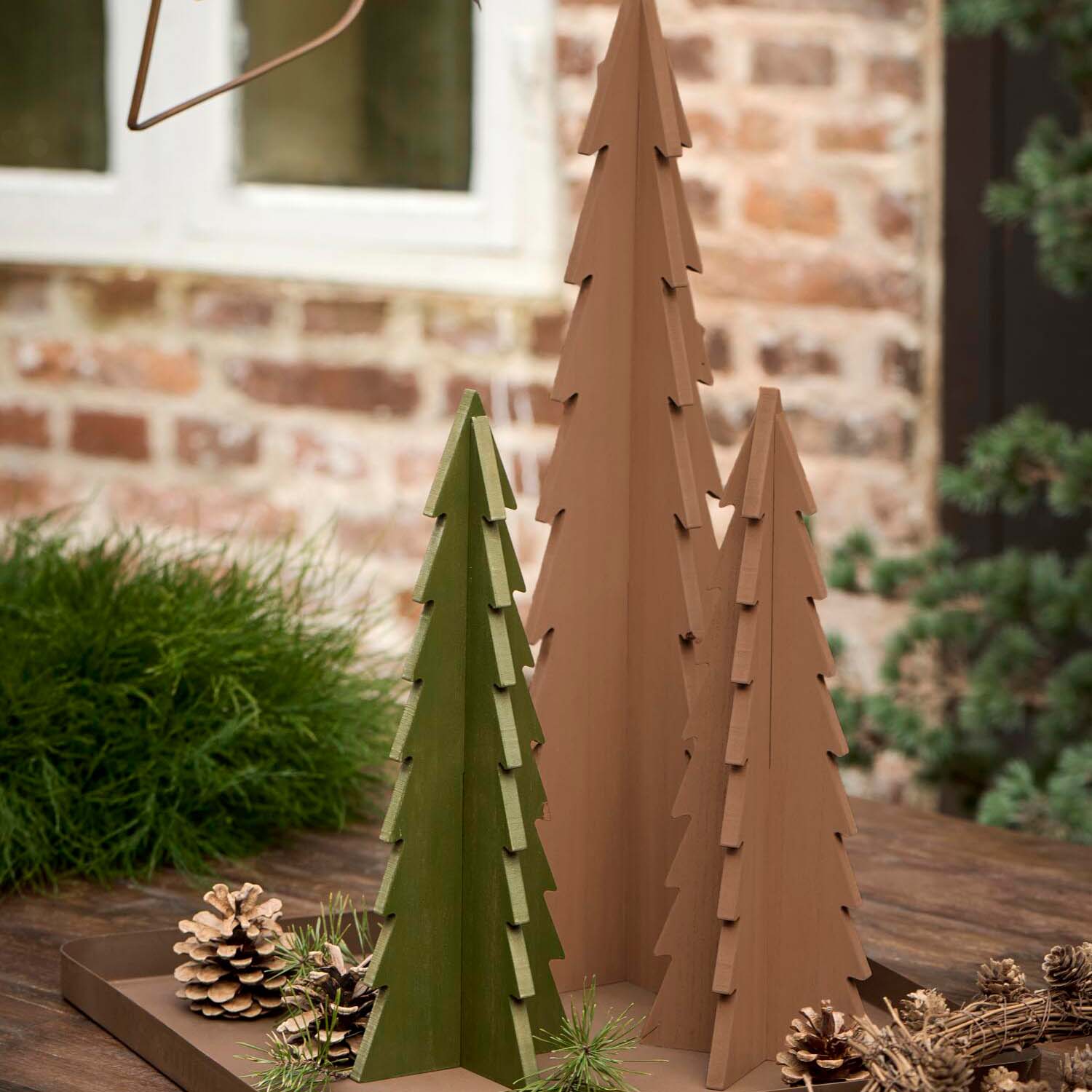 Holz-Tannenbaum stehend - 13,3x35,3 cm (Braun) Ib Laursen