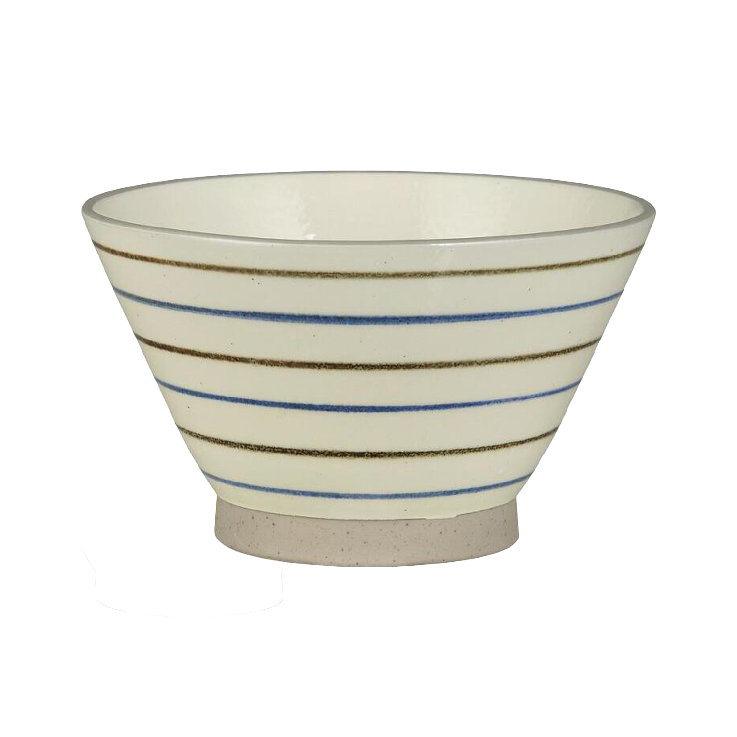 Schale "Nordby - Streifen längs schmal - 12x7 cm (Natur/Blau/Grün) Ib Laursen