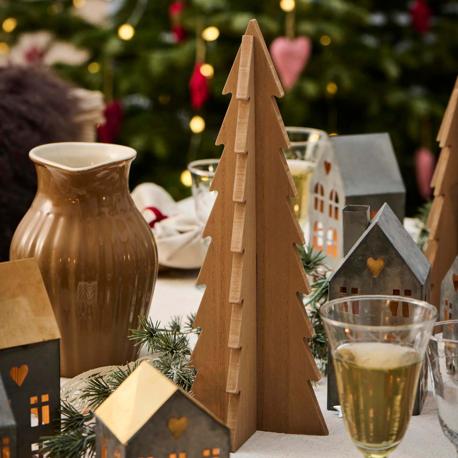 Holz-Tannenbaum stehend - 13,3x35,3 cm (Braun) Ib Laursen