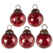 Weihnachtskugeln im Säckchen - Mini (Rot/Gold) Ib Laursen