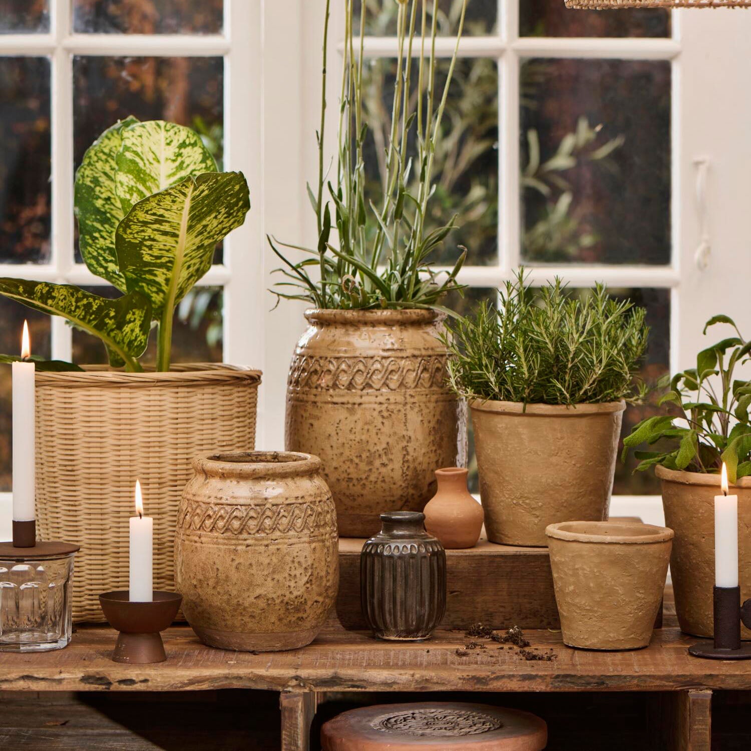 Pflanztopf "Saga" - 12,3x11,5 cm (Natur) Ib Laursen