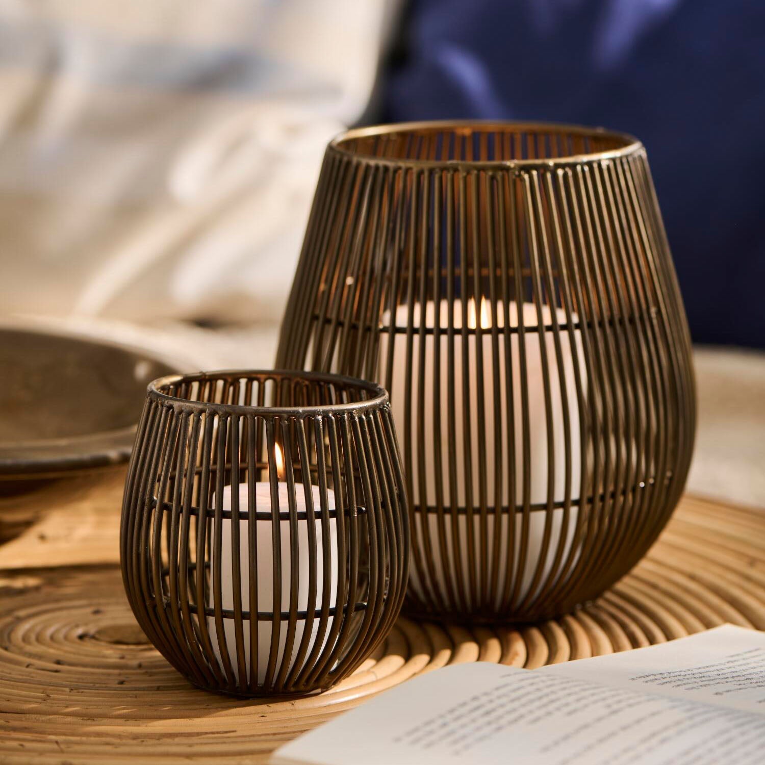 Laterne "Hurricane Helsinki" - 9x9 cm (Metallic) Ib Laursen