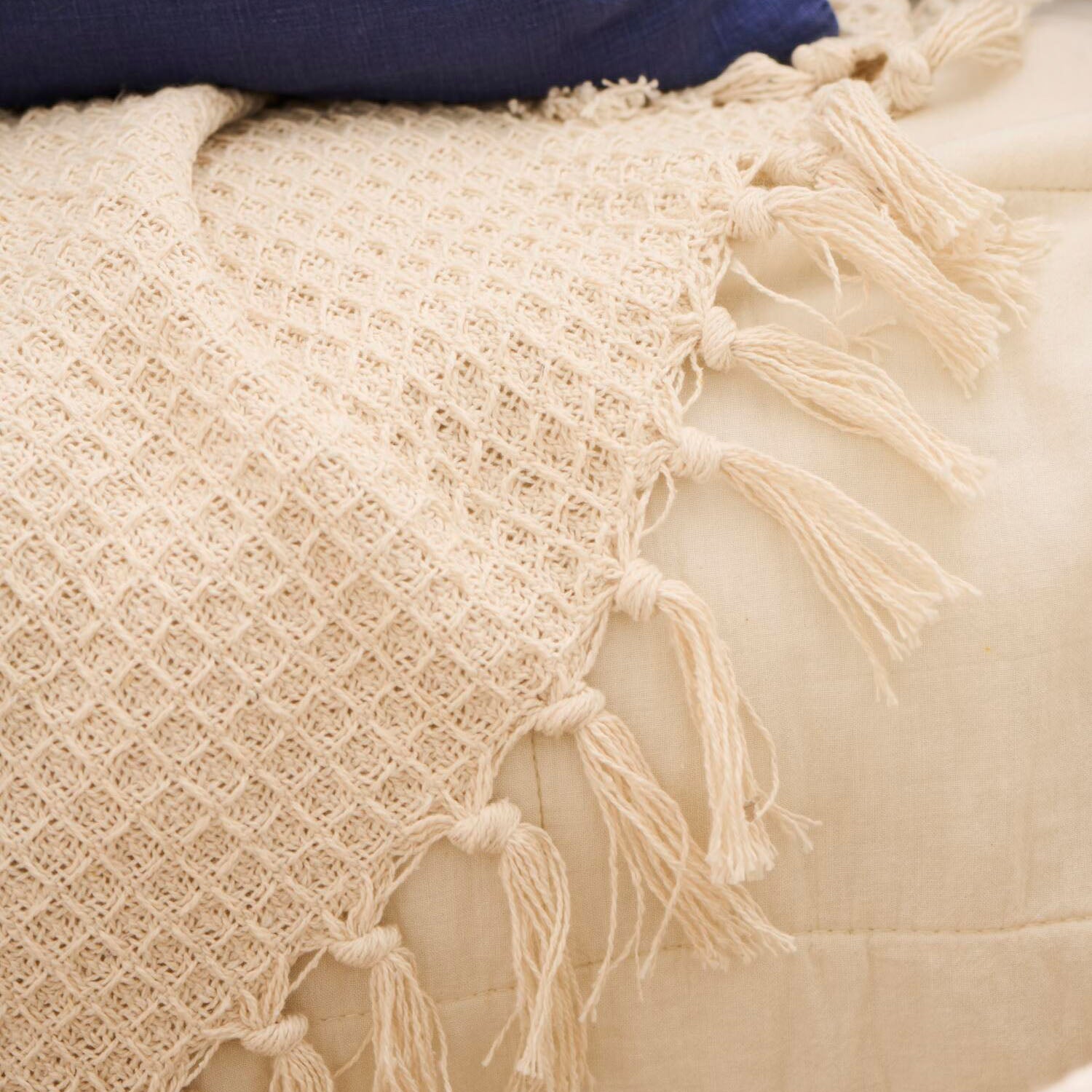 Plaid - 160x130 cm (Creme) Ib Laursen