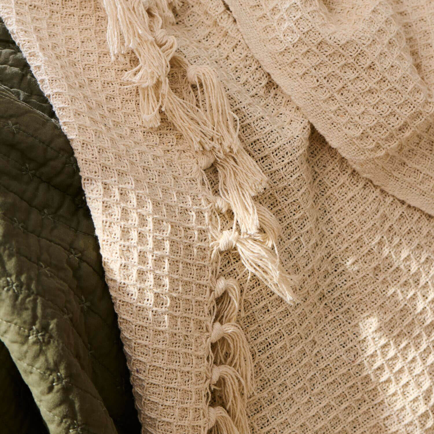 Plaid - 160x130 cm (Creme) Ib Laursen