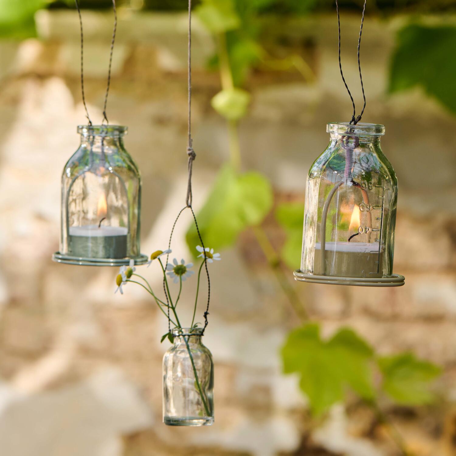 Kerzenhalter mit Drahthänger (Gelb) Ib Laursen