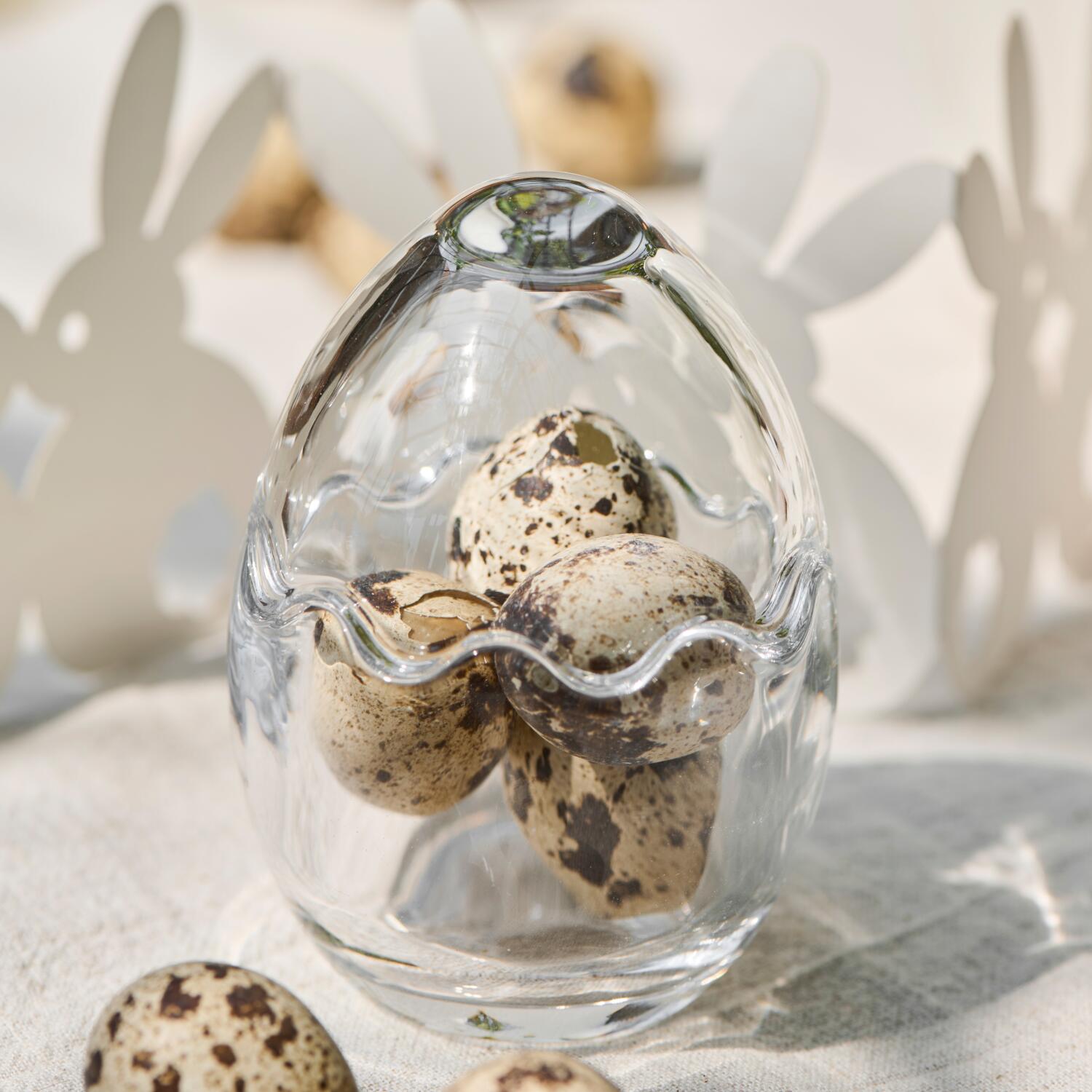 Osterei-Glasdose zweiteilig - ø 7 cm (Klar) Ib Laursen