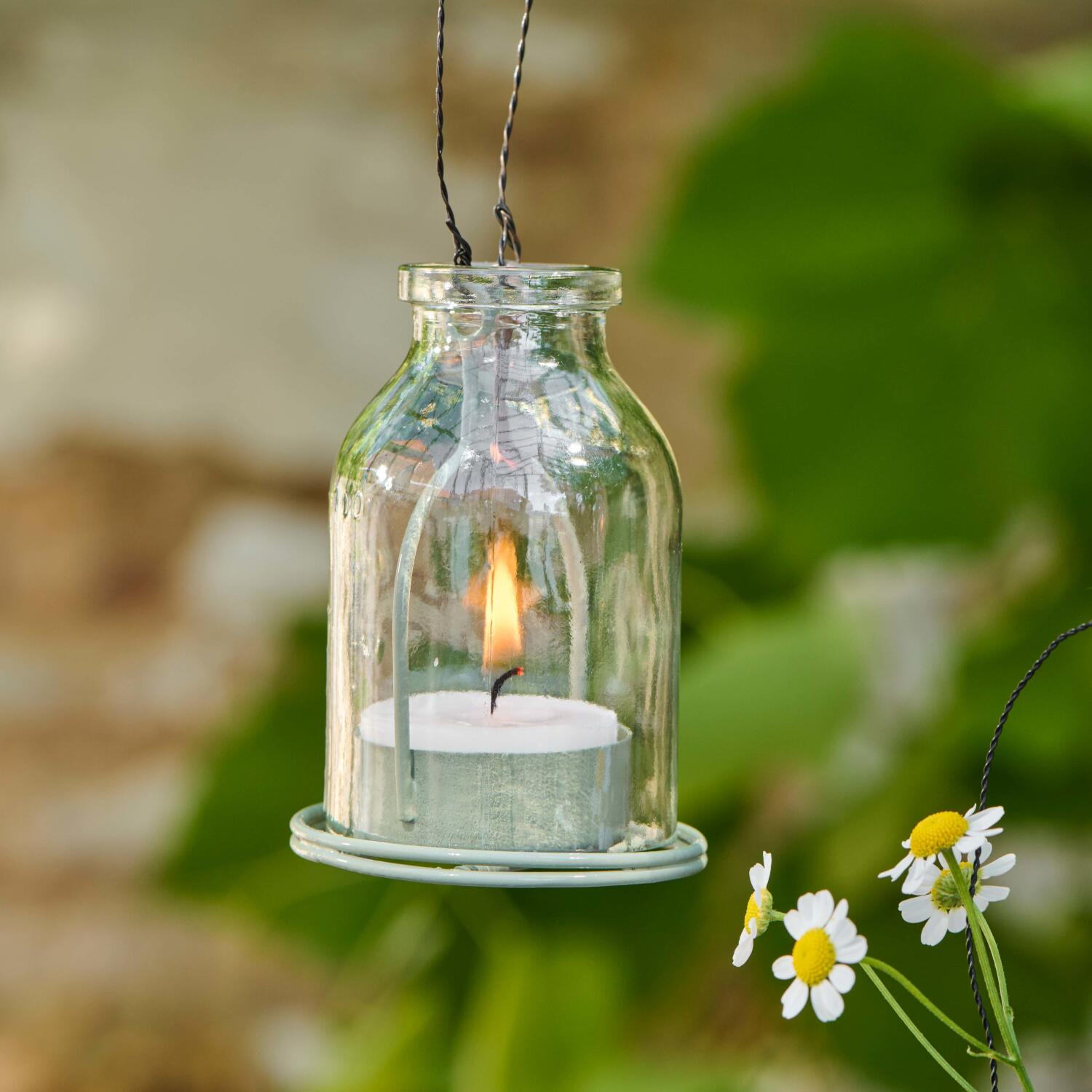 Kerzenhalter mit Drahthänger (Grün) Ib Laursen