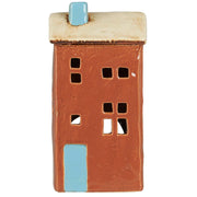 Teelicht-Haus "Brighton" - 11,3x7,5x13,2 cm (Türkis) Ib Laursen