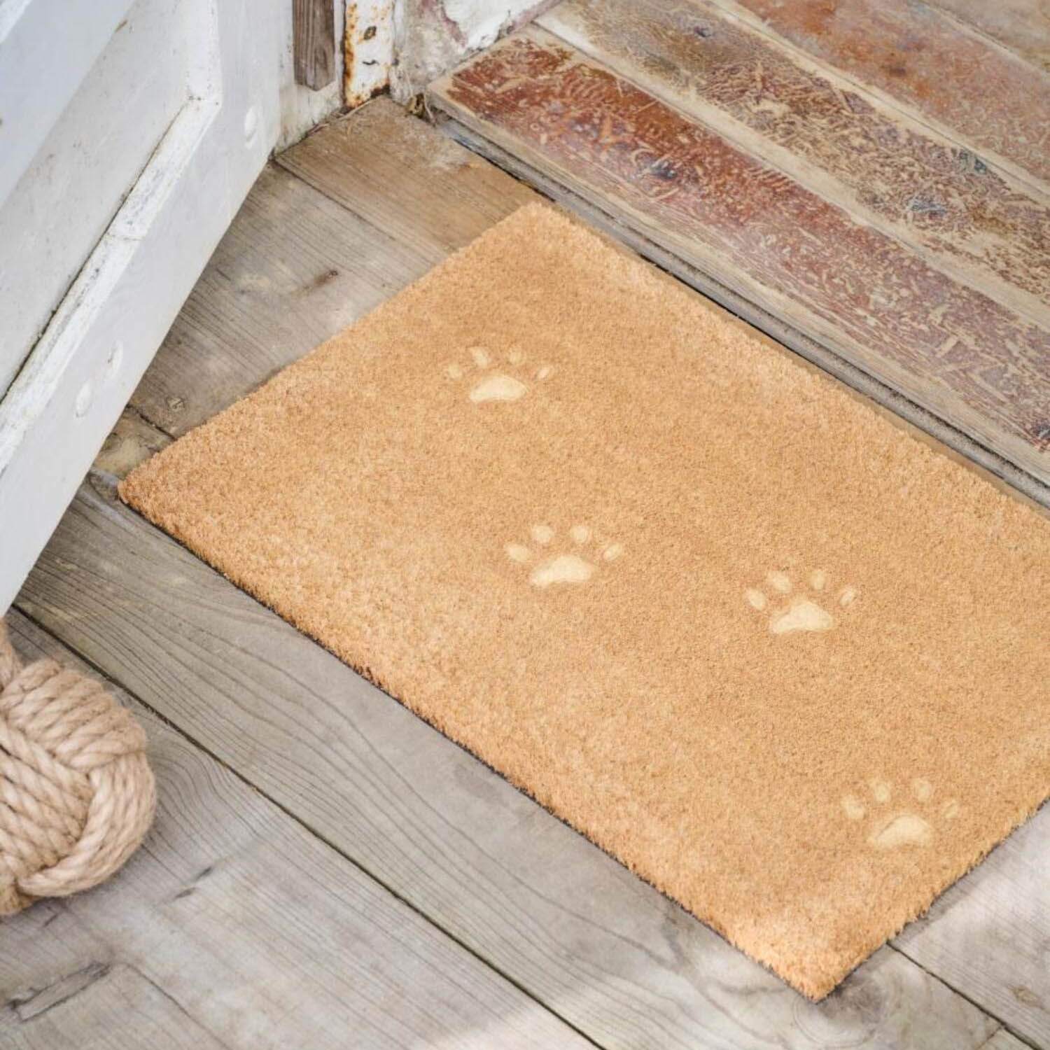Türmatte "Hundepfoten" - 70x60 cm (Natur) Ib Laursen
