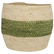 Korb - 34x30 cm (Creme/Grün) Ib Laursen