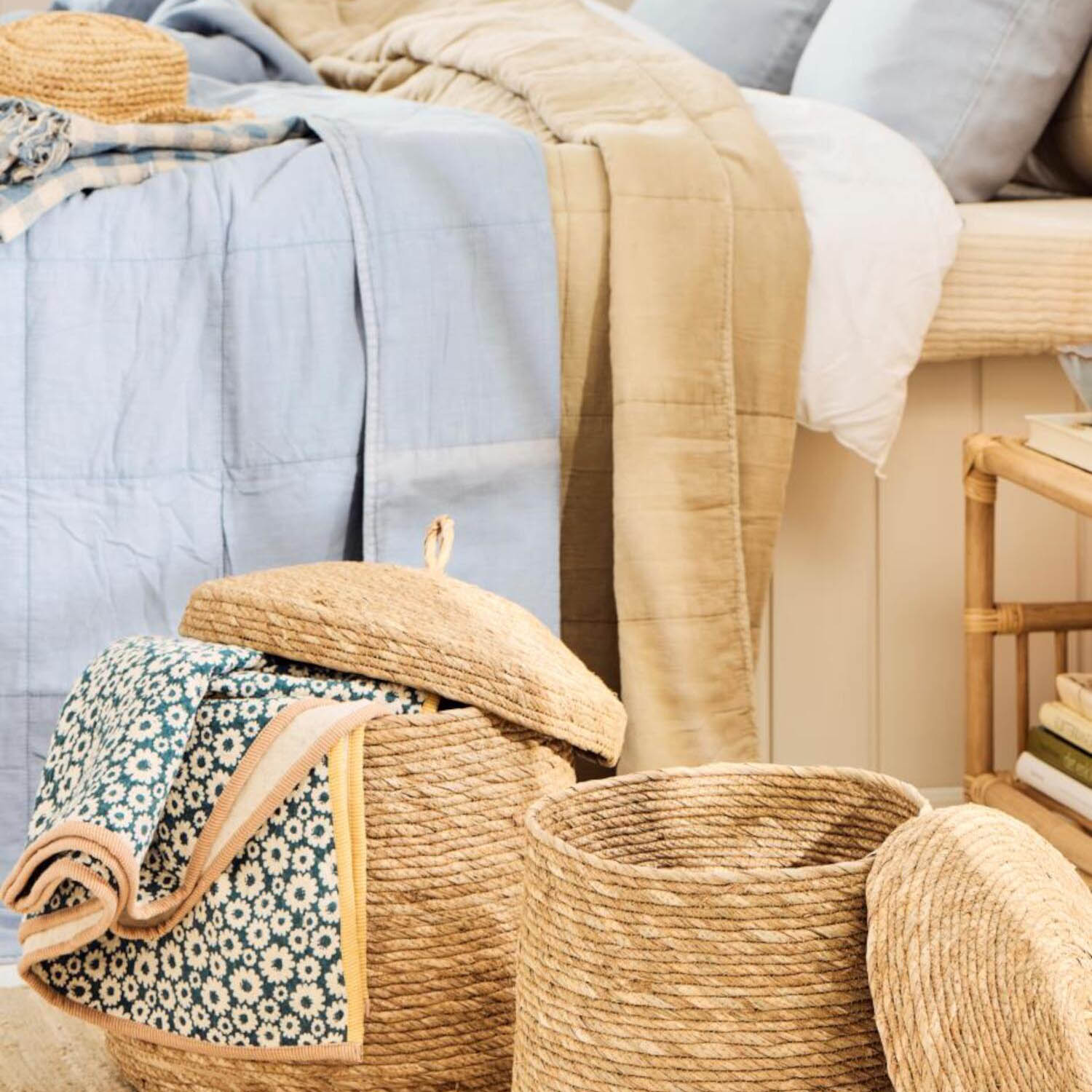 Korb mit Deckel - 30x31 cm (Natur) Ib Laursen