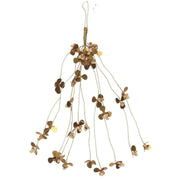 Hänger mit Blättern & Holzperlen - 30 cm (Gold/Natur) Ib Laursen