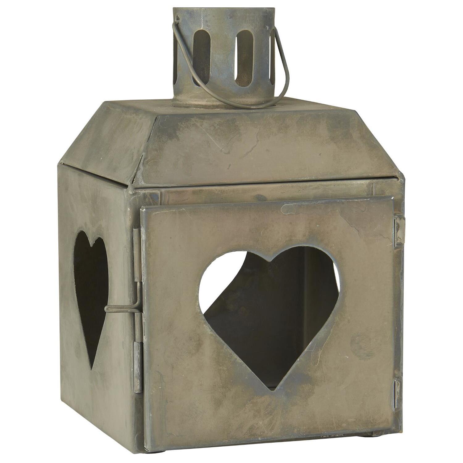 Laterne "Herz" (Grau) Ib Laursen