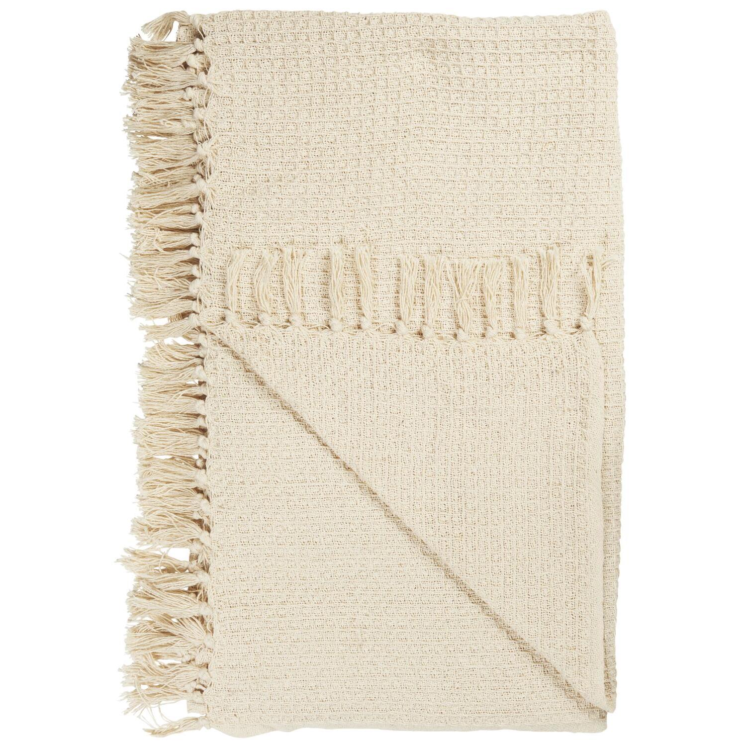 Plaid - 160x130 cm (Creme) Ib Laursen