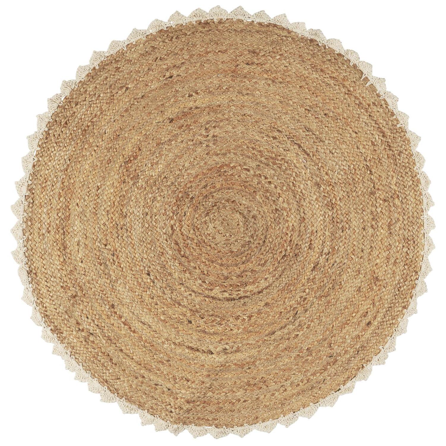 Runde Jutematte - 90 cm (Natur) Ib Laursen