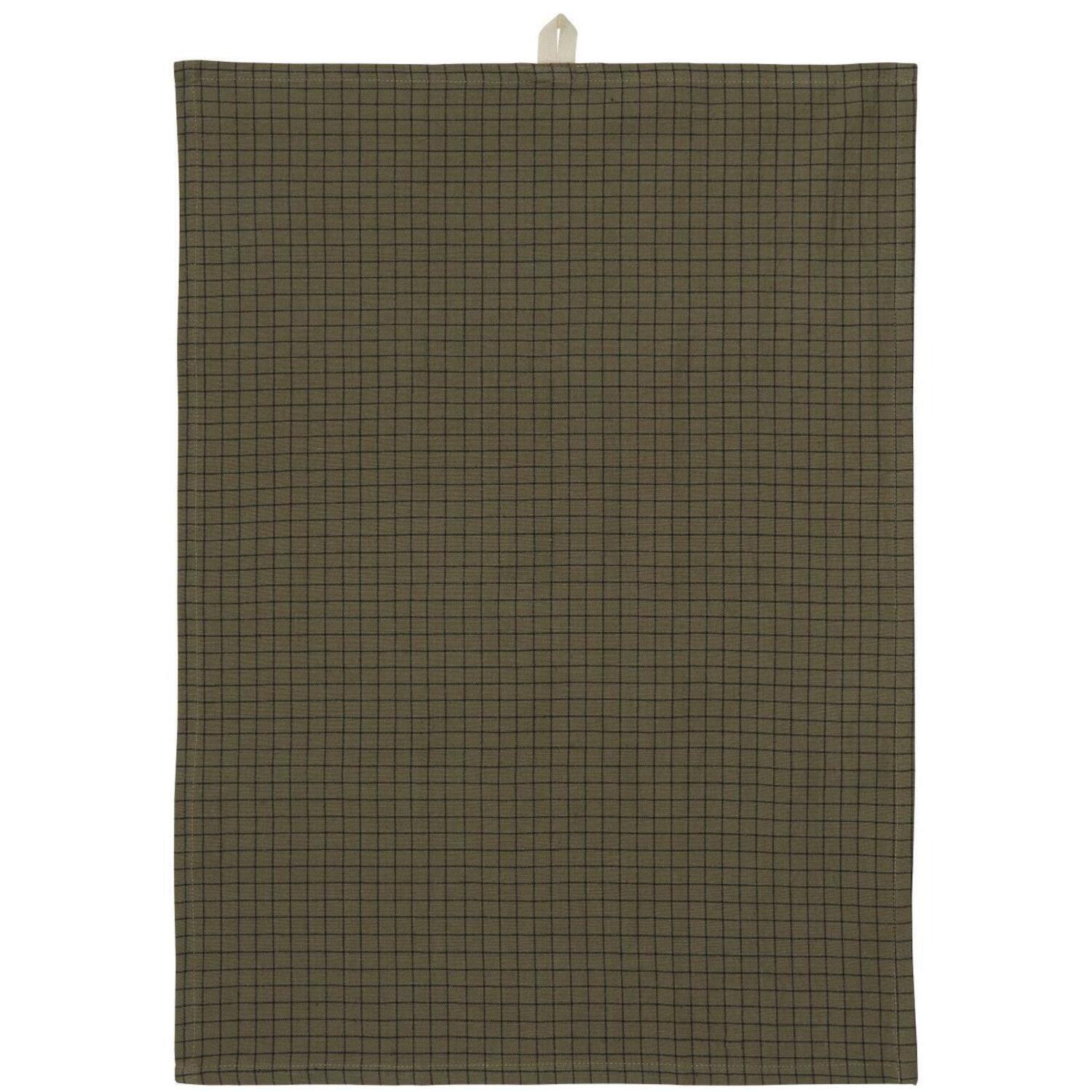 Geschirrtuch mit Karomuster (Braun) Ib Laursen