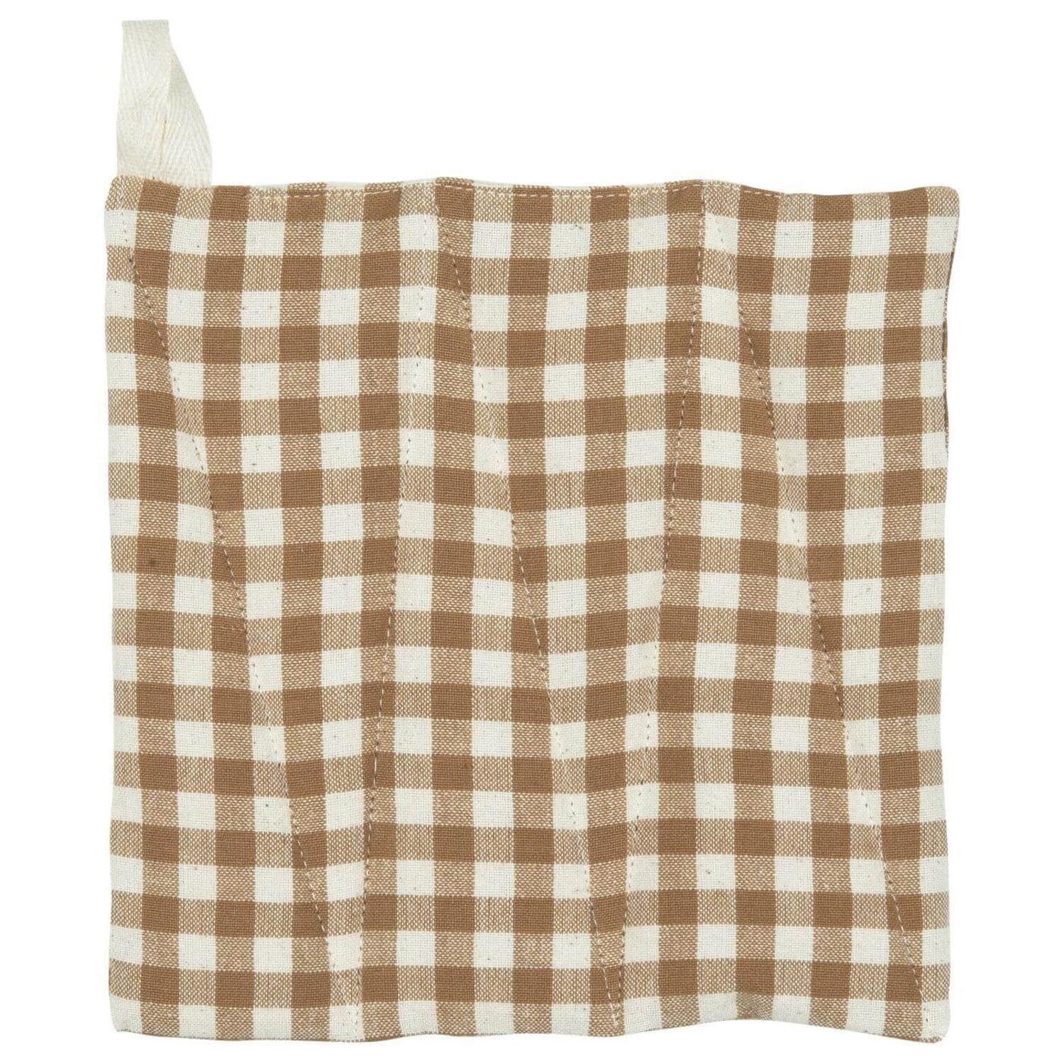 Topflappen "Sebastian" - 21,5x20 cm (Braun/Natur) Ib Laursen